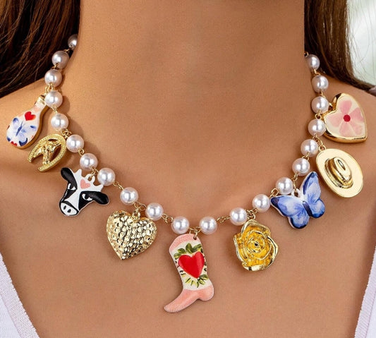 Western Girl Charm Necklace